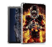 Tudguiloae for Tab A9 Plus 2023 Case Lightweight Slim Transparent Soft TPU Shockproof Four Corner Anti-Fall American Rugby Player Clear Skin Cover Perfectly Protection for Tab A9+(SM-X210/X216/X218)