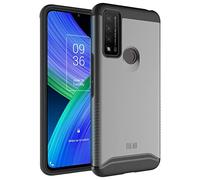 TUDIA DualShield Compatible with TCL 20R 5G / TCL 20 AX 5G / TCL Bremen 5G Case, [Merge] Shockproof Military Grade Slim Dual Layer Tough Heavy Duty Protective Case Cover (Metallic Slate)