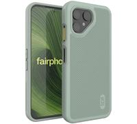 TUDIA DualShield Grip Designed for Fairphone 6 Case (2025), [MergeGrip] Military Grade Dual-Layer Shockproof Tough Heavy Duty Protective Phone Case Cover (Green Lily)