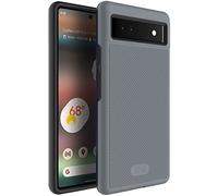 TUDIA DualShield Grip Designed for Google Pixel 6a Case (2022), [MergeGrip] Shockproof Military Grade Dual Layer Slim Protective Case for Pixel 6a (Gray)