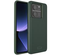 TUDIA DualShield Grip Designed for Xiaomi 13T / 13T Pro Case 5G, [MergeGrip] Military Grade Tough Shockproof Slim Dual Layer Non-Slip Heavy Duty Protective Phone Case Cover (Pine Green)