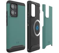 TUDIA MERGE [Magsafe Compatible] Designed for Motorola Edge 2024 Case, [Military Grade] Dual Layer Shockproof Slim Rugged Tough Heavy Duty Protective Phone Cases (Hunter Green)