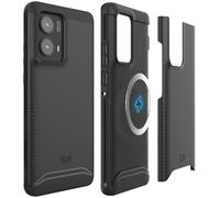 TUDIA MERGE [Magsafe Compatible] Designed for Motorola Edge 2024 Case, [Military Grade] Dual Layer Shockproof Slim Rugged Tough Heavy Duty Protective Phone Cases (Matte Black)