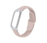 TUDIA Snap On PC Case with Adjustable Silicone Wristband Compatible with PLAUD NotePin AI Voice Recorder [for 5.6"-8.5" Wrists] Comfort Lightweight Wearable Strap Secure Fit Accessories (Pink)