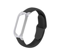 TUDIA Snap On PC Case with Adjustable Silicone Wristband Compatible with PLAUD NotePin AI Voice Recorder [for 5.6"-8.5" Wrists] Comfort Lightweight Wearable Strap Secure Fit Accessories (Black)