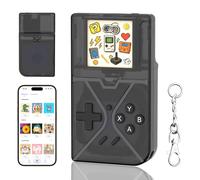 TUDIOW E-Ink Screen Case for Life360 Tile Mate 2024 & 2022 Tracker,Black | Classic Retro game design,customizable screen with time display,Lightweight,ideal for keys, bags and luggage