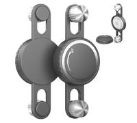 TUDIOW Waterproof Case Holder Compatible with Airtag, Durable Screw-On Design for Bike Spokes, Full Protective Anti-Lost Secure Shockproof GPS Tracker Case Cover for Bicycle Wheels (Gray)