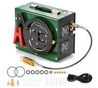 TUDIVING 4500Psi Air Compressor | 12V DC/220V AC | Auto-Stop | Oil&Water Free | Fast Inflation | Scuba Compressor HPA Pump Fill Station for Diving, PCP, Paintball Guns(TXES062)
