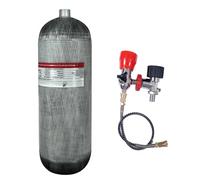 TUDIVING-4500Psi Scuba Diving Tank,9L Carbon Fiber Scuba Tank with Diving Valve,549 Cu in 9000CC High Pressure Composite Cylinder for Water Sports