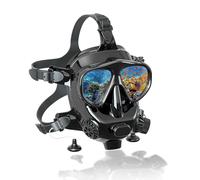 TUDIVING-Full Face Diving Mask with Camera Mount, 180° View Panoramic，Full Face Snorkel Mask for Adults Compatiable 1L/2L Scuba Diving Tank