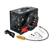 TUDIVING Portable Pcp Air Compressor,4500Psi/30Mpa High Pressure Air Compressor Paintball Scuba Tank Compressor HPA Pump Fill Station Auto-Stop,Unique Vertical+Wire Spool Design (TXES062)