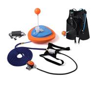 TUDIVING-Upgraded Portable Waterproof Scuba Diving Ventilator with BCD,Rechargeable Diving Hookah System with 10m Hose & Diving Breathing Regulator (Z500 blue+BCD)