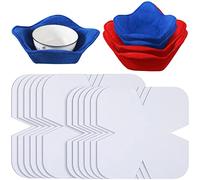 Tudomro 24 Pcs Bowl Cozy Pre Cut Batting Wrap Batting Bowl Cozy Template Pattern Bowl Wrap Cut on Fold Template for Sewing DIY, 9.84 x 9.84 Inch, 7.8 x 7.8 Inch