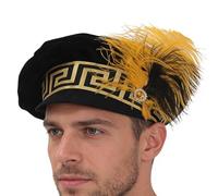 Tudor Hat for Men - Medieval Vintage Velvet Headpiece, Exquisite Cosplay Accessory for Wedding, Theatre, Stage, Festivals, Medieval Reenactment, Historical Reenactment, Themes