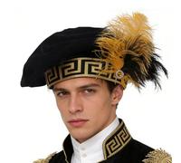 Tudor Hat, Medieval Velvet Vintage Flat Headwear, Suit Cap, Beret - The Tudor Hat For Men Adds A Functional Finishing Touch To Your Eliz Themed Party, Show