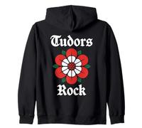 Tudor History English British Monarchs Kings Or Queens Zip Hoodie