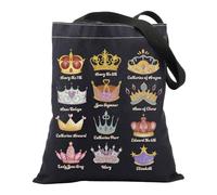 Tudor History Tote Bag Crown Gifts Crown Lover Gifts British History Gifts for British History Lover Social Studies Tote Bag