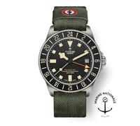 TUDOR Pelagos FXD GMT Green Fabric Strap Watch