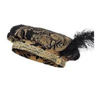 Tudor Renaissance Hat - Medieval Beret in Feathered Muffin Style for Role Play and Cosplay | Historical Costume Accessories for Festivals, Weddings and Renaissance Events | Kapu
