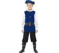 Tudor Shakespear Book Week Day Boys Medieval Prince Fancy Dress Costume Outfit