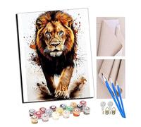 TUDOUTU Paint by Numbers Kits for Adults Eye of The King 1 Oil Paint Digital Drawing Canvas with Brushes Christmas Decorations Gifts -16 * 20 Inch with Frame