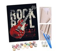 TUDOUTU Paint by Numbers Kits for Adults Rock Heart DIY Oil Painting Digital Canvas Wall Art Home Decoration -16 * 20 Inch with Frame
