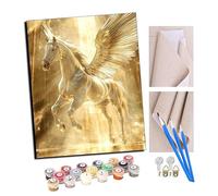 TUDOUTU Paint by Numbers Kits for Adults Winged Horse Oil Paint Digital Drawing Canvas with Brushes Christmas Decorations Gifts -16 * 20 Inch with Frame