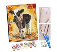 TUDOUTU Paint by Numbers Little Cowherd in The Warm Autumn Sun Kits for Beginners Adults DIY Art Decor Hand Painted Painting by Numbers Creative Gift Home Decoration 16x20 inch with Frame