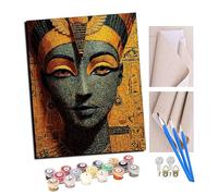 TUDOUTU Paints by Numbers for Adult Jade Goddess of The Nile with Brushes and Acrylic Pigment DIY Beginner Canvas Painting for Adults Oil Painting Gift Kits 16x20 inch with Frame