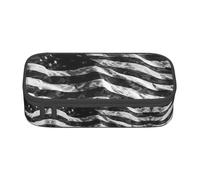 Tuehbsvo American Flag Large Capacity Pencil Case Zipper Pencil Case for School Office Students Teenage Women Men Gifts