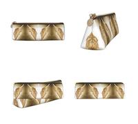 Tuehbsvo Angel Wing Leather Pencil Case with Zip for Men, Women, Girls, Boys Professionals Perfect Size Pouch for Stationery & Art Utensils