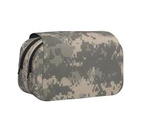Tuehbsvo Army Digital Camouflagedouble Layer Pencil Case with Flip Top Big Pencil Bag Pouch Stationery Organizer Makeup Bag for Boys Girls Teen College Students School Adults & Office Supplies