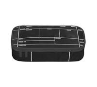 Tuehbsvo Classic Movie Clapboard Black Large Capacity Pencil Case Zipper Pencil Case for School Office Students Teenage Women Men Gifts