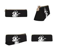 Tuehbsvo Drummer Leather Pencil Case with Zip for Men, Women, Girls, Boys Professionals Perfect Size Pouch for Stationery & Art Utensils