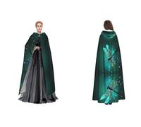 Tuehbsvo Galaxy Animal Dragonfly Halloween Hooded Cape Witch Cosplay Accessories Adult/Kids Fancy Dress Costume For Masquerade, Halloween, Family Party