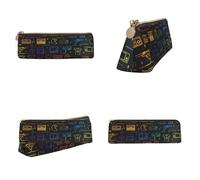Tuehbsvo Game Video Gaming Pattern Leather Pencil Case with Zip for Men, Women, Girls, Boys Professionals Perfect Size Pouch for Stationery & Art Utensils