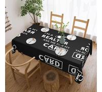 Tuehbsvo I'm A Realtor Ask Me Print Tablecloth Washable Table Cloth Dining Table Cover for Kitchen Party Wedding