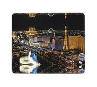 Tuehbsvo Las Vegas Night View Mouse Pad, Mice Pad With Non-Slip Rubber Base, Mouse Mats For Computers