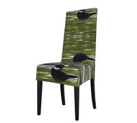 Tuehbsvo Loon Nature Birds Print Dining Chair Covers, Stretch Removable Washable Kitchen Chair Covers for Home Dining Room Kitchen Hotel