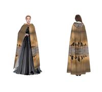Tuehbsvo Many Zombie Halloween Hooded Cape Witch Cosplay Accessories Adult/Kids Fancy Dress Costume For Masquerade, Halloween, Family Party