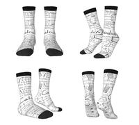 Tuehbsvo Math Geometry Geek Calculus Print Mid-Calf Socks Skin Friendly, Comfortable, And Has A Good Foot Feel