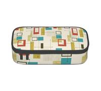 Tuehbsvo Mid Century Modern Large Capacity Pencil Case Zipper Pencil Case for School Office Students Teenage Women Men Gifts