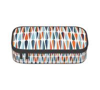 Tuehbsvo Mid Century Modern with Drop Shapes Large Capacity Pencil Case Zipper Pencil Case for School Office Students Teenage Women Men Gifts