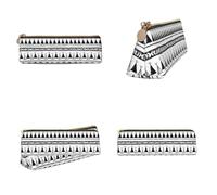 Tuehbsvo Native American Patterns Leather Pencil Case with Zip for Men, Women, Girls, Boys Professionals Perfect Size Pouch for Stationery & Art Utensils