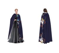 Tuehbsvo Rainbow Bright Halloween Hooded Cape Witch Cosplay Accessories Adult/Kids Fancy Dress Costume For Masquerade, Halloween, Family Party
