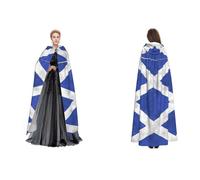Tuehbsvo Scottish Halloween Hooded Cape Witch Cosplay Accessories Adult/Kids Fancy Dress Costume For Masquerade, Halloween, Family Party
