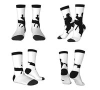 Tuehbsvo Taekwondo Martial Arts Print Mid-Calf Socks Skin Friendly, Comfortable, And Has A Good Foot Feel