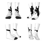 Tuehbsvo Taekwondo Martial Arts Print Mid-Calf Socks Skin Friendly, Comfortable, And Has A Good Foot Feel