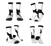 Tuehbsvo Taekwondo Martial Arts Print Mid-Calf Socks Skin Friendly, Comfortable, And Has A Good Foot Feel