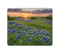 Tuehbsvo Texas Bluebonnets Scenery Mouse Pad, Mice Pad With Non-Slip Rubber Base, Mouse Mats For Computers